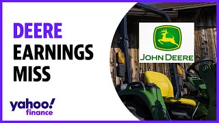 Deere stock dips on missed outlook, equipment sales decline