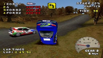 PS1 - Need for Speed: V-Rally 2 - GamePlay [4K:WideScreen]