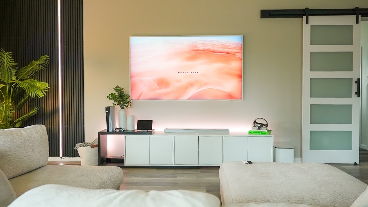 MINIMALIST Apartment Home Theater setup