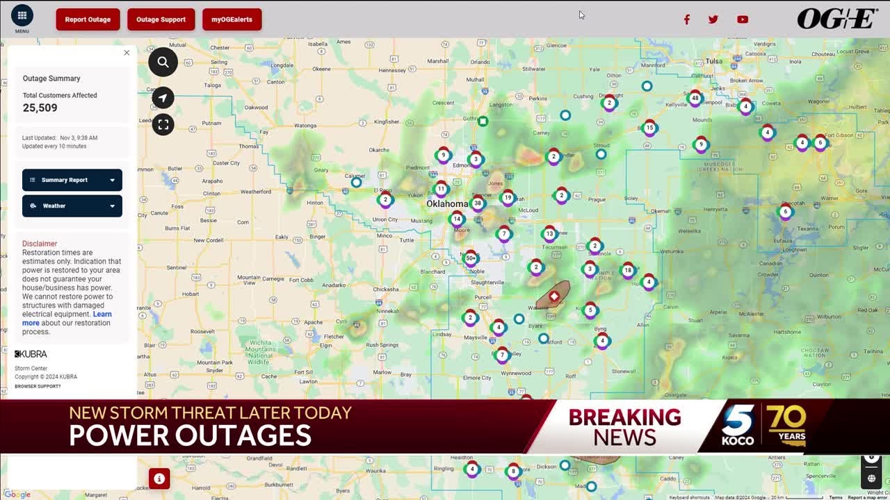 Thousands of Oklahomans remain without power - YouTube