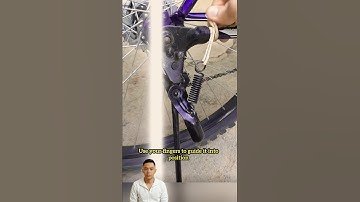 Eenvoudige truc voor het installeren van een veer met slechts een touwtje #shorts