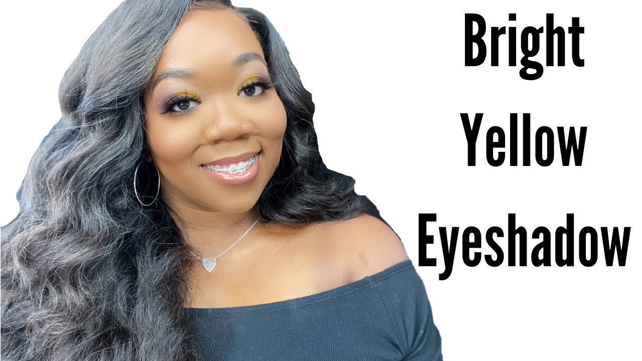 Bright Yellow Eyeshadow Tutorial | WOC 2020