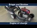How to change your lawn mower oil in your Briggs and Stratton