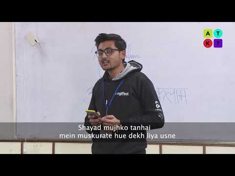 Hindi Poetry on Love Proposal by Aamir Nasir from Delhi Technological University| Engifest 2020