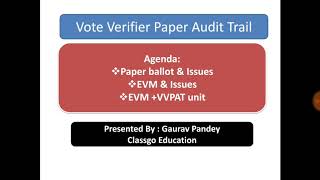 EVM + VVPAT Connection Unit - Casting Vote