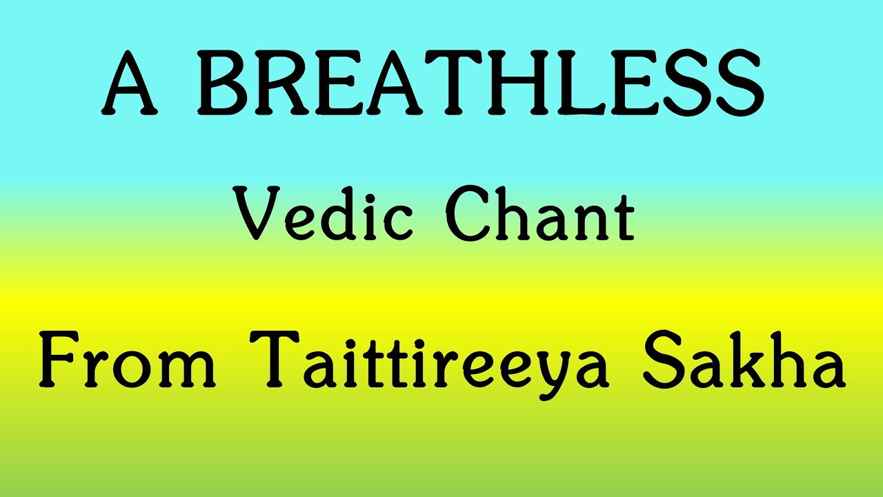A Breathless Vedic Chant | Krishna Yajur Veda 5th Kandam 1st Prasnam | The Ghanapati