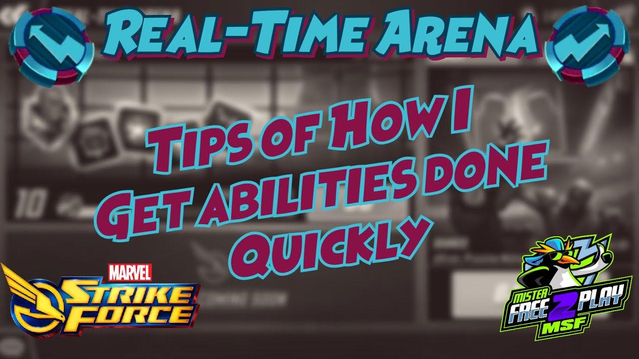 Tips of How I'm Getting Objectives Done Quickly! | Real-Time Arena | Marvel Strike Force - MSF