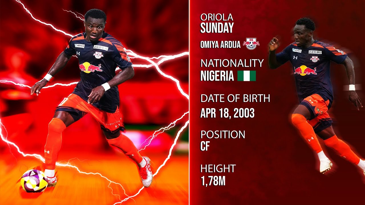 Oriola Sunday ○ RB Omiya Ardija ○ CF ○ 2025 Highlights - YouTube