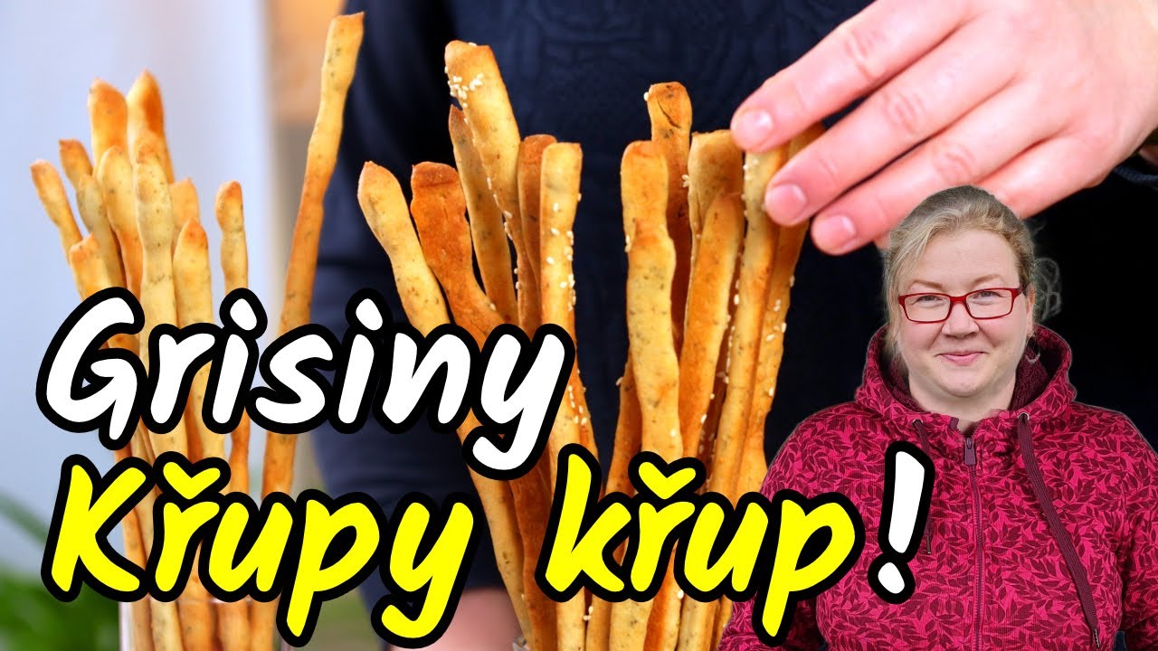 🥳🥂 Pečeme GRISSINY, skvělé KŘUPAVÉ TYČINKY na Silvestra, které zaručeně zmizí ze stolu jako první