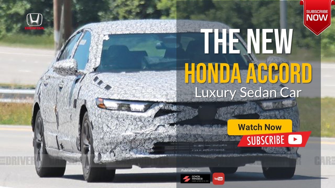 New 2024 Honda Accord Redesign Concept Spyshot Overview YouTube