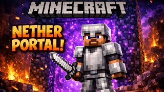 NETHER PORTALI'NI AÇTIM! | Minecraft BÖLÜM 4