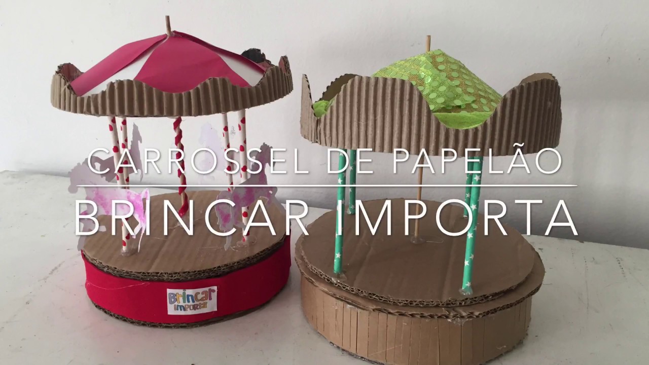 DIY Carrossel de papelão que roda