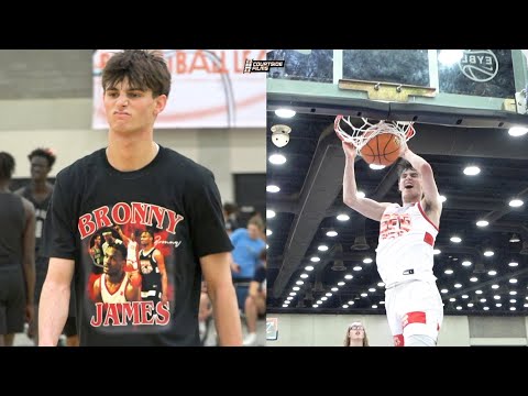 6'7 SG Brady Dunlap is DIFFERENT!! Bronny James Favorite Teammate DOMINATES EYBL!