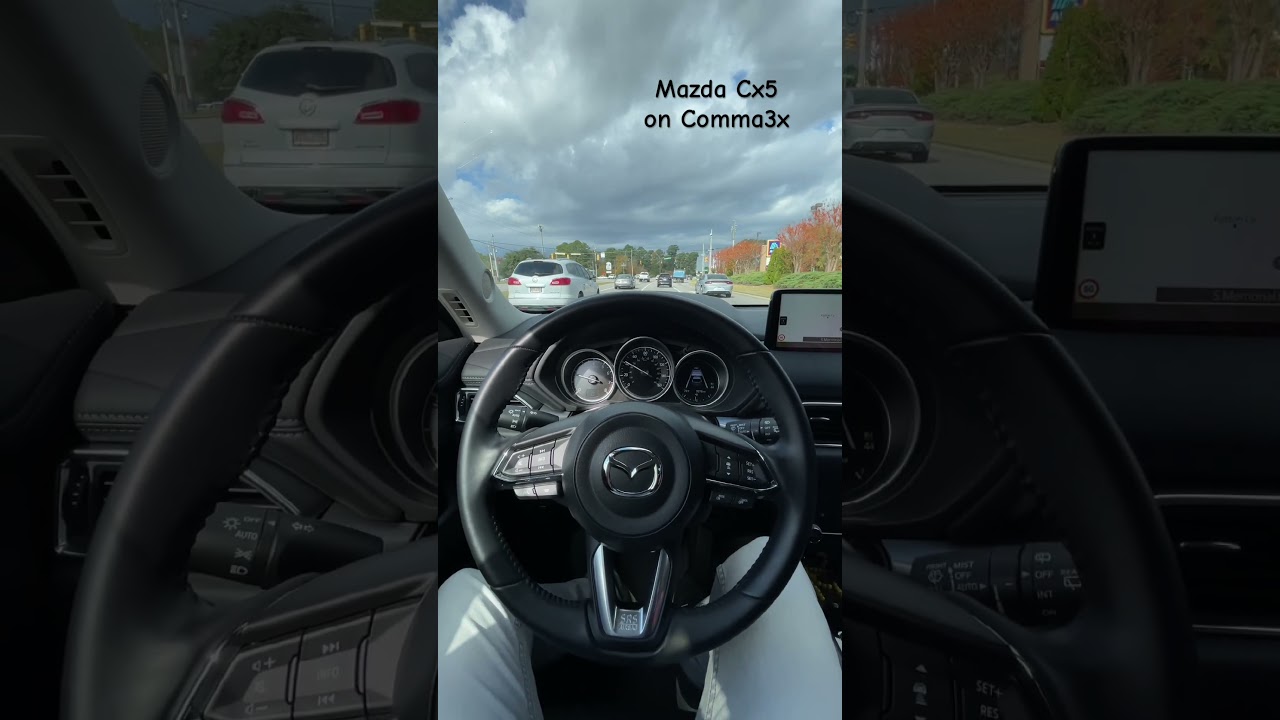 In City 3 lanes and running traffic Comma takes over the car