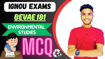 #128 BEVAE 181| ENVIRONMENTAL STUDIES MCQ MOCK 1|IMPORTANT QUESTIONS MARATHON IGNOU WALAY AAYUSH SIR