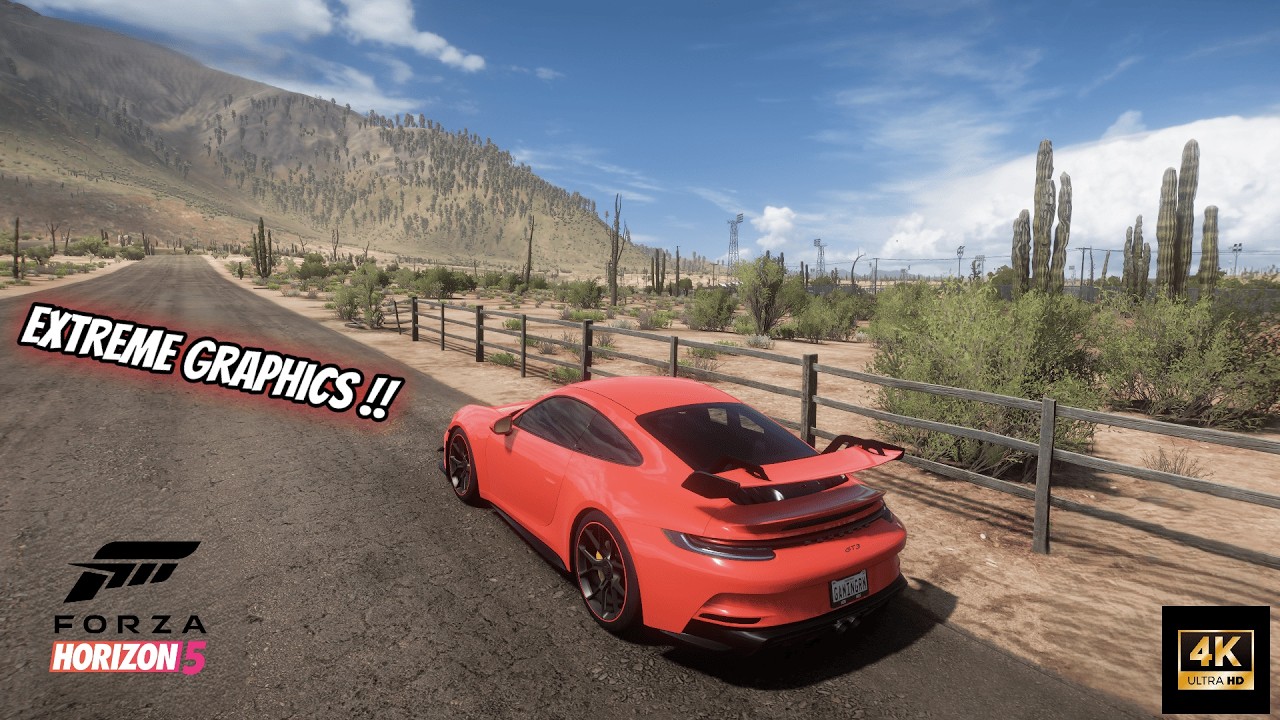 Porsche 911 GT3 in 4K – Forza Horizon 5 EXTREME Graphics! 🔥