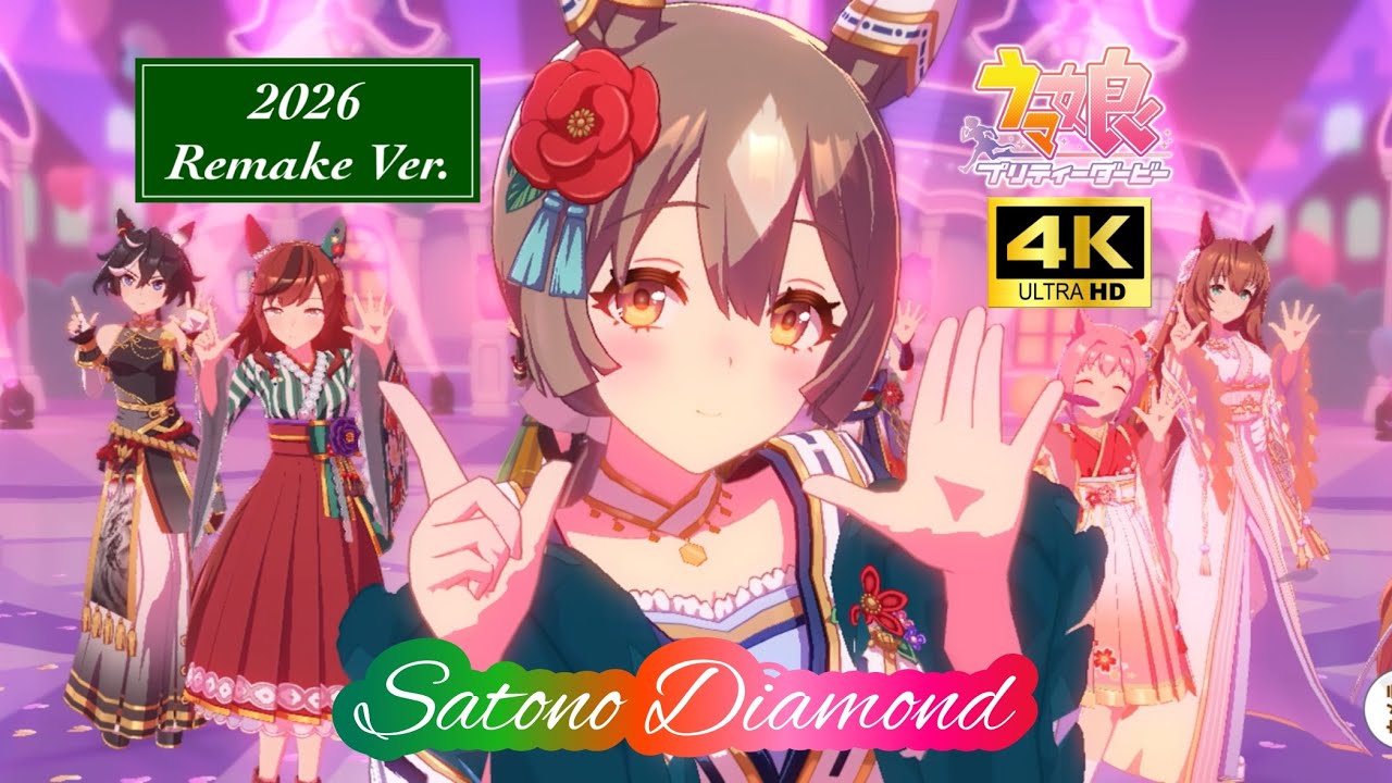 ウマ娘サトノダイヤモンド（CV：立花日菜）完全無欠の美人令嬢が歌う17曲ウイニングラブメドレー【2026 Remake Ver.】4K高画質対応