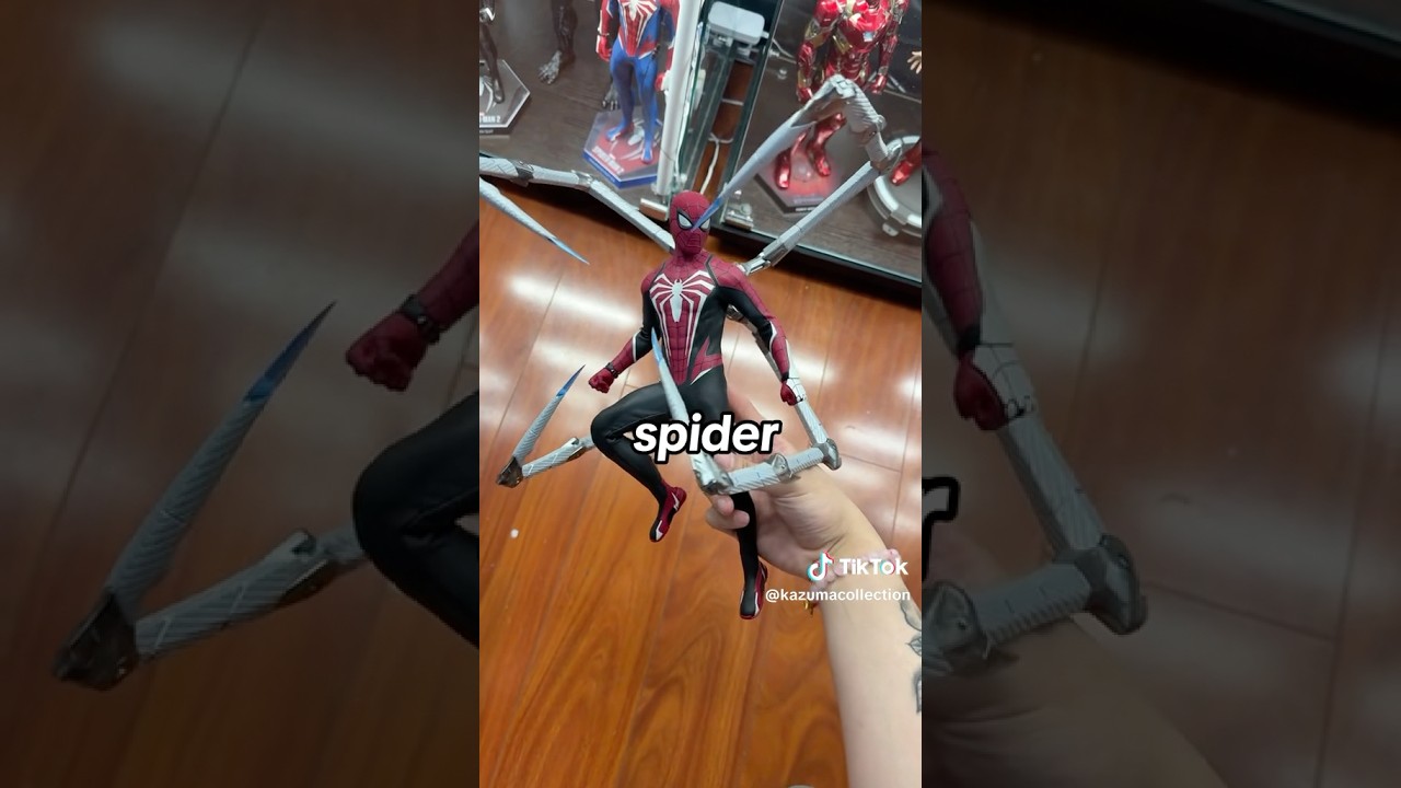 🔥Hot Toys Marvel’s Spider-Man 2 Peter Parker VGM66 Advanced Suit 2.0 Red and Black Suit