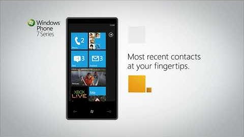 Windows Phone 7 Series Promotional Video