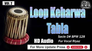 Tabla Loops Keharwa Professional BPM 128 Scale D# Taal Mala Tabla Studio