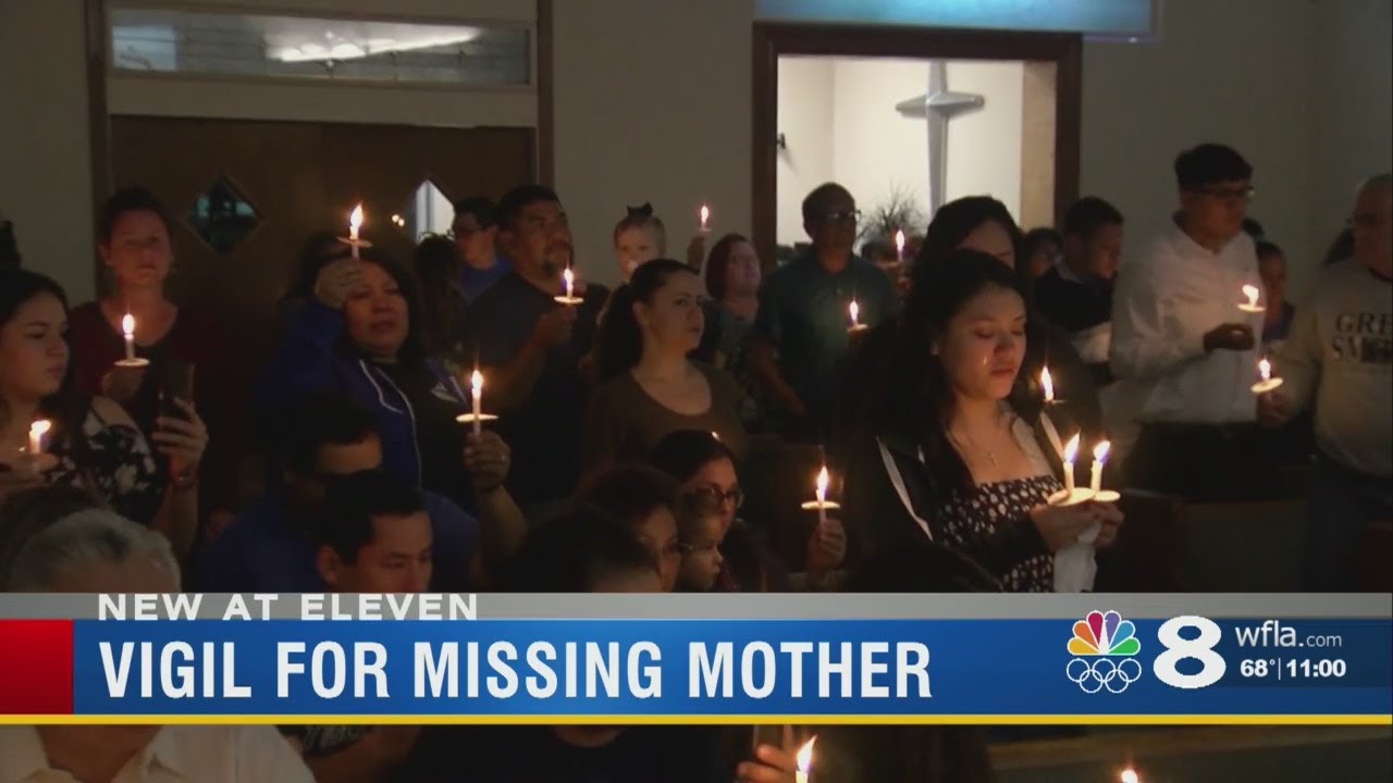 Community holds vigil for safe return of missing mother of three - YouTube
