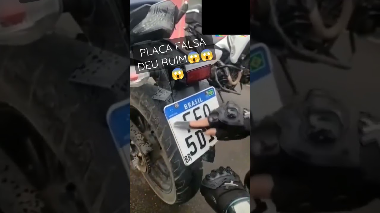 placa Mercosul falsa deu ruim na blitz!!😱🔥 