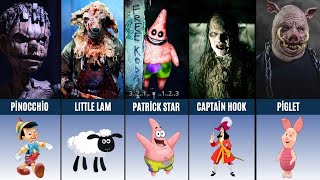 All Cartoon Characters in Horror Movies !
