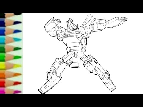 Mewarnai Gambar Robot Transformers - GAMBAR MEWARNAI HD