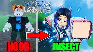 Going From Noob To Insect Breathing Shinobu Kocho In Weak Legacy 2...(Roblox)