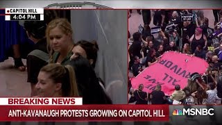 AMY SCHUMER DETAINED AT KAVANAUGH PROTEST IN SENATE BUILDING