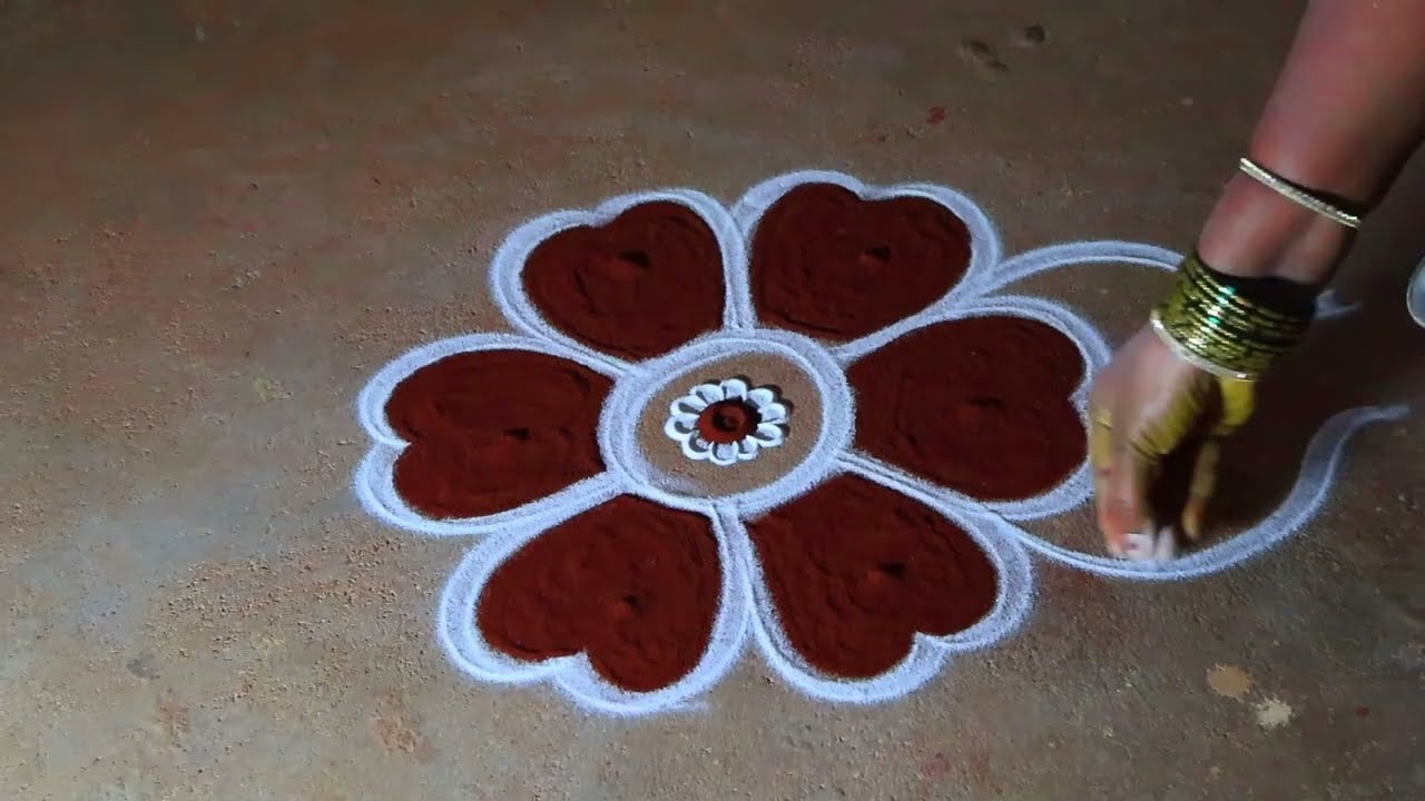 Bhogi pongal 🌻diyamuggulu rangolidesigns 3*2🌻thai Pongal special 🌻mattu pongal flowers kolam