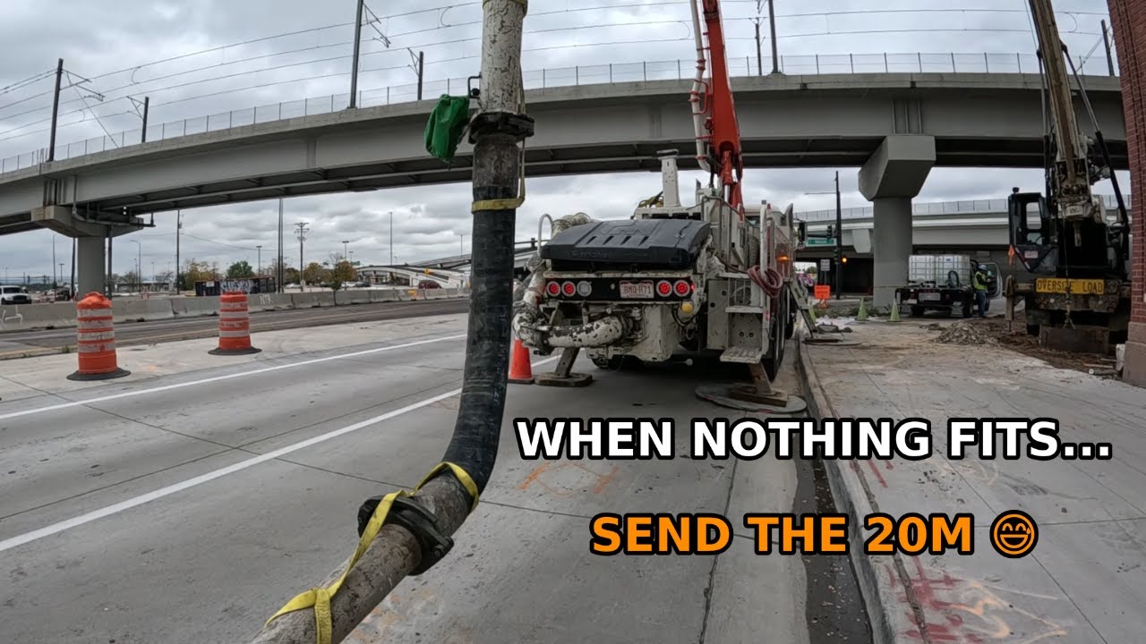 RAW POV : 20M Putzmeister Caisson Pour — When Nothing Else Fits! 😅