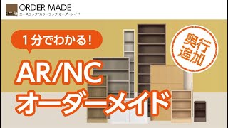 ARONCO エースラック/カラーラック オーダーメイド 幅1cm単位オーダーの収納棚  奥行25cm追加　2023年