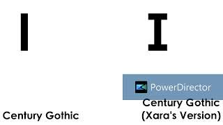 Comparison Between Century Gothic and the Others from Xara and Super Why