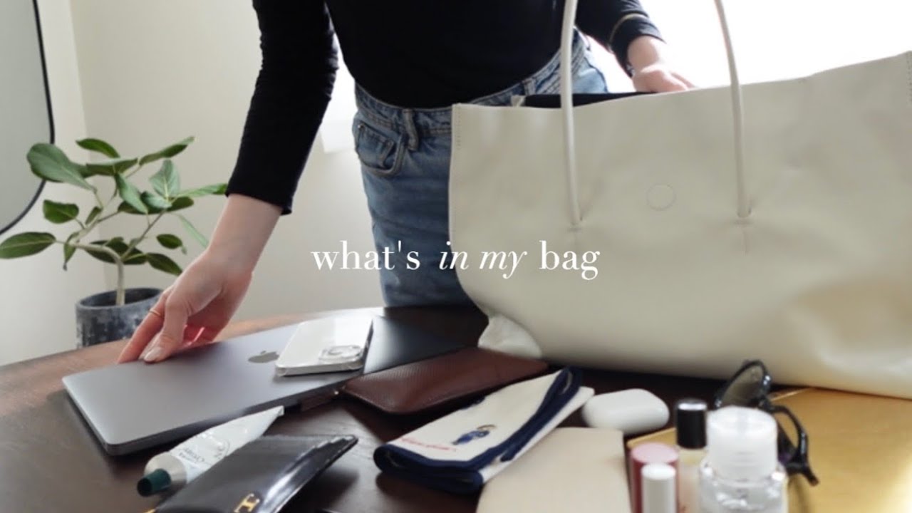 What's in my bag? | お気に入りを詰め込んだお仕事バッグの中身紹介💼🔑・便利な文房具とリラックスアイテム🫖20代OLのカバンの中身