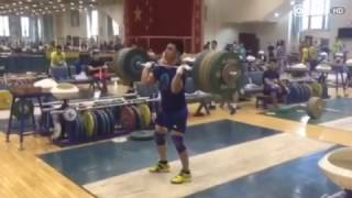 Liao Hui 170+205 in training