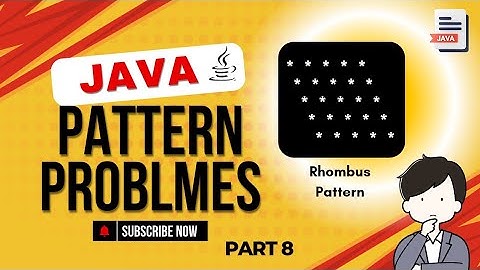 How to Make Rhombus Pattern In Java (For Beginner) #techbywebcoder
