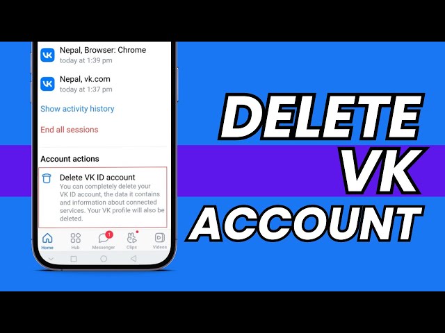 How to DELETE VK ACCOUNT on MOBILE and PC - REMOVE PROFILE 