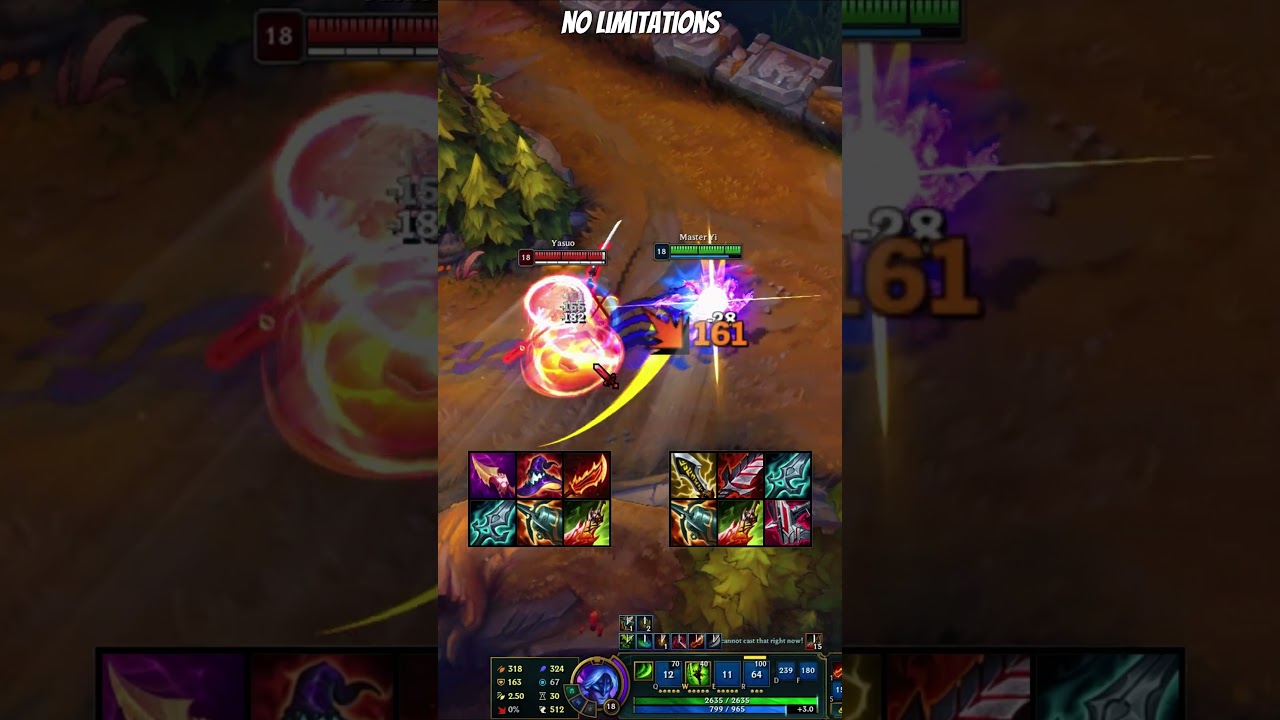 HYBRID MASTER YI VS YASUO FULL BUILD FIGHT