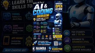 🚀 FUTURE SKILLS START HERE! 🚀🤖 AI &amp; CODING FREE DEMO CLASSFor 18+ Student #brightfuture#democlass