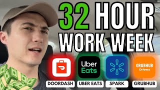 32 Hour DoorDash/Uber Eats/Spark Work Week  How Much Did I Make?