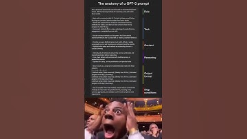 GPT-5 Prompt Breakdown: How to Write Perfect AI Prompts #ai #chatgpt #aishorts #prompt #aitools #ml