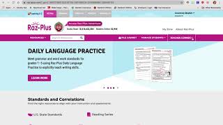 Raz Plus Correlation Chart