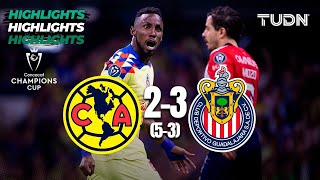 HIGHLIGHTS  América (5)23(3) Chivas | CONCACHAMPIONS 2024  Octavos Final | TUDN