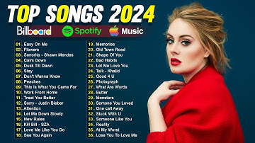 TOP 50 Songs of 2023 2024💎ADELE, Bruno Mars, Ariana Grande, Miley Cyrus, Harry Styles, Benson Boone