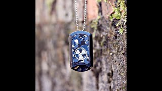 【ECig】Manvap Dog Tag Pod Display (Navy Blue Style)