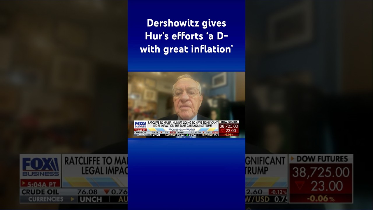Biden ‘should’ve been charged,’ says Alan Dershowitz amid release of Hur’s report #shorts