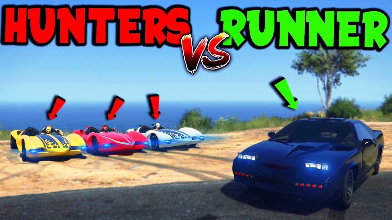 Ruiner 2000 vs SCRAMJETS! | GTA Online Manhunt