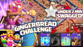 6 Spell Swag! Easily 3 Star the Clashmas Gingerbread Challenge Clash of Clans coc