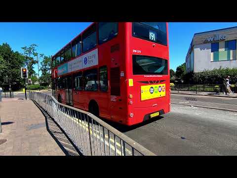 London BUS Ride ?? Route 191 - EDMONTON GREEN to BRIMSDOWN via Ponders End, Enfield, Carterhatch Ln?